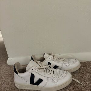 Veja White and Black Sneakers